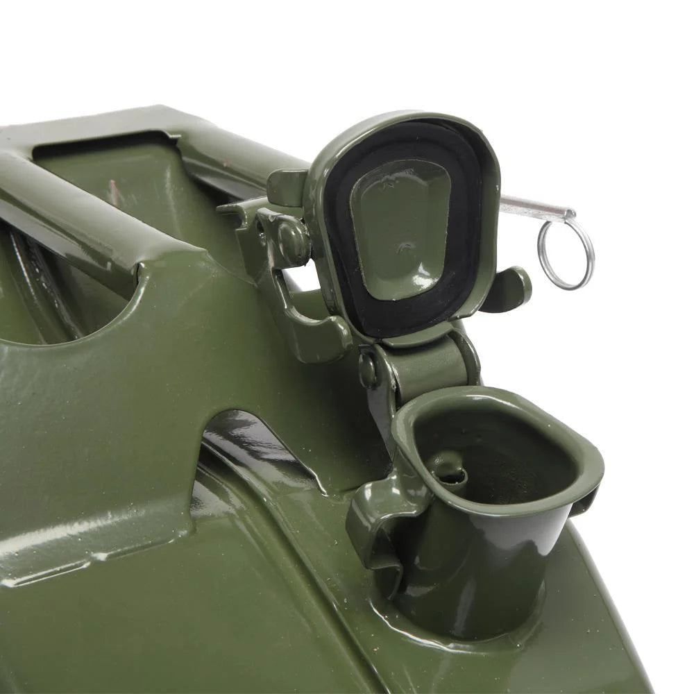 YUONAO 3-Pack 5 Gal (20L) Steel Gas Fuel Can �C Army Green Military-Grade Gasoline Container for Emergency, Outdoor, Off-Road, Camping