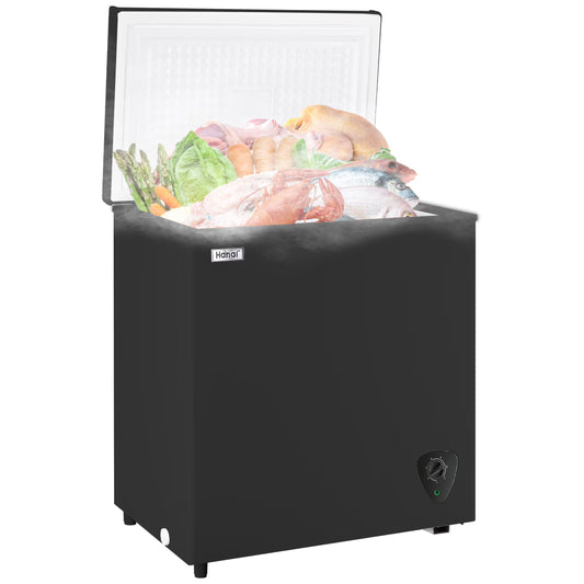 5 Cu ft Freezer, Chest Freezer,Black