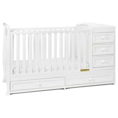 AFG Daphne 2 in 1 Convertible Crib and Changer White