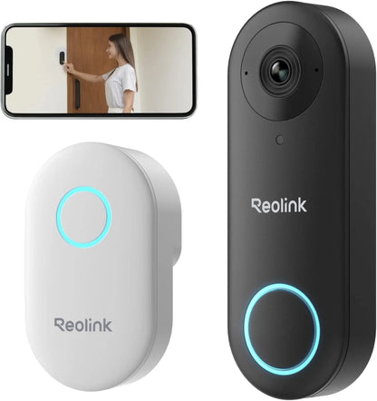 Reolink 2K 5MP Video Doorbell Camera 5G Wifi Security Home Doorbell Chime, Person &Package Detection