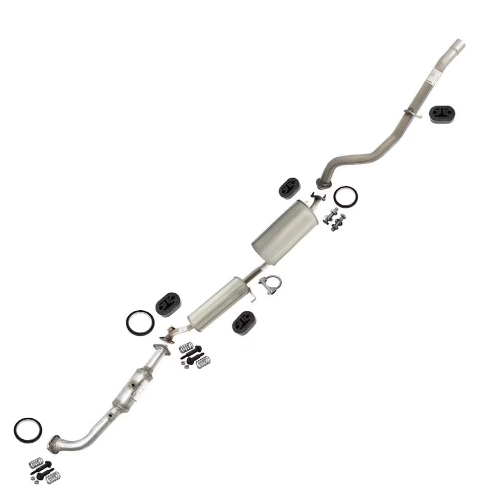 Stainless Steel Complete Exhaust System Kit for 2003-2011 Honda Element 2.4L - Direct Fit