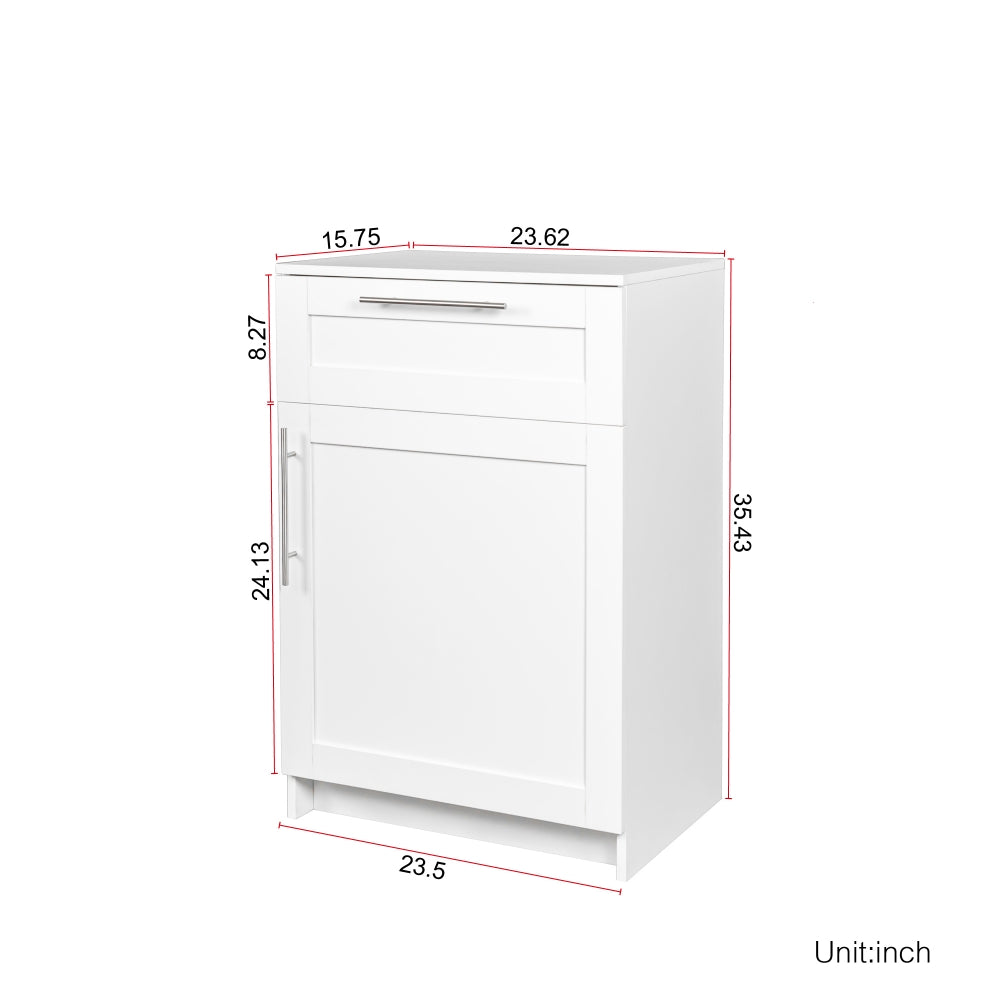 Stackable Wall Cabinet,Solid Wood Storage Cabinet with Adjustable Shelves and Doors,Console Table Side Table for Hallway,Sideboard Buffet Cupboard for Kitchen, 15.75" D x 15.75" W x 70.87" H, White