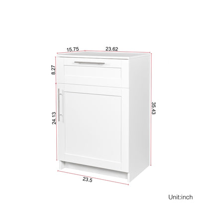 Stackable Wall Cabinet,Solid Wood Storage Cabinet with Adjustable Shelves and Doors,Console Table Side Table for Hallway,Sideboard Buffet Cupboard for Kitchen, 15.75" D x 15.75" W x 70.87" H, White