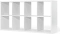 Sturdy Room 13-Inch Cube Storage Organizer Shelf, with Extra Thick Exterior Edge, Open Storage Shelf Divider, Bookcase, 6-Cube / 8-Cube / 9-Cube, Colors Available in Grey Oak and White