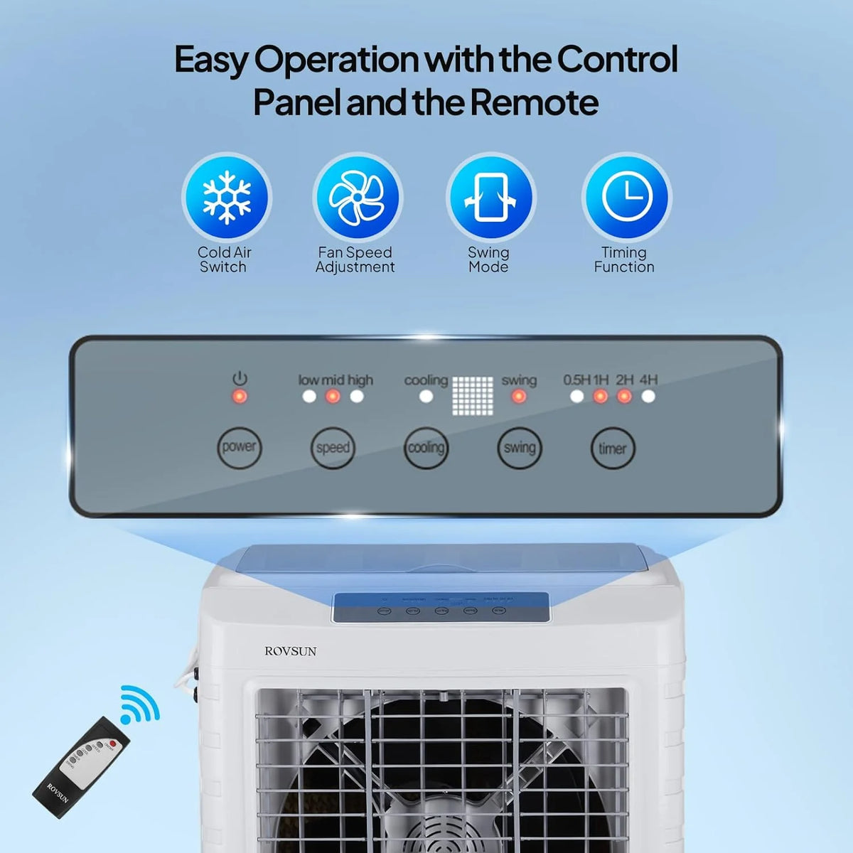 ROVSUN Portable Air Conditioners, White