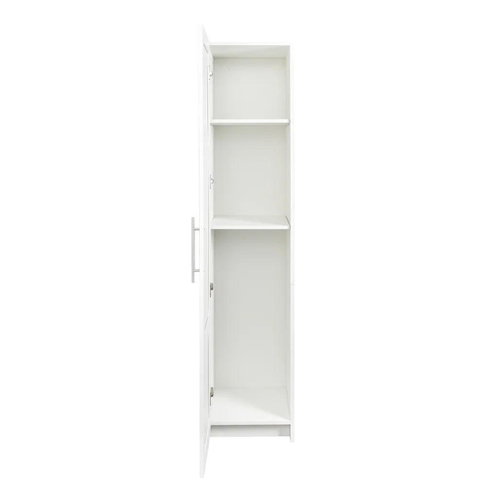 Stackable Wall Cabinet,Hanging Wall Mount Storage Cabinet with Adjustable Shelves and Doors,Sideboard Buffet Cupboard,Console Table,White Wood Finish,11.81 "D x 31.50"W x 29.92 "H