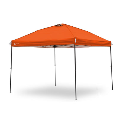 Ozark Trail 10x10 Instant Pop Up Canopy Tent with Simple Push Setup �?Straight Leg Pop-Up Tent for Tailgating, Camping & Events, White