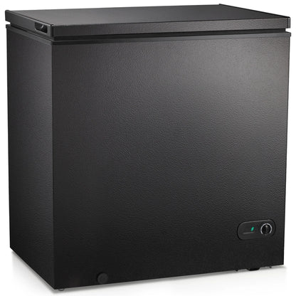 LHRIVER 7.0 cu. ft. Chest Deep Freezer with Adjustable Temperature, Free Standing Top Open Door Compact Freezer with 3 Removable Basket for Kitchen, Home, Bar, Garage, Office