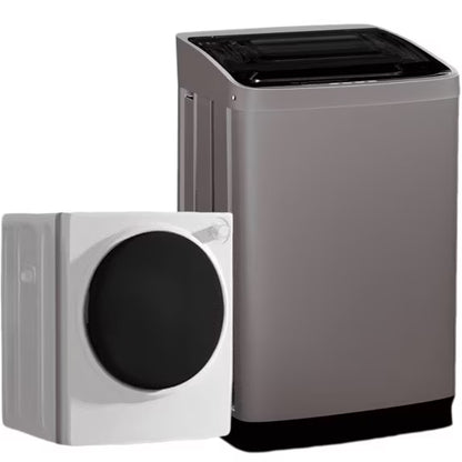 TABU Portable Washer and Dryer Set, 17.6LBS Compact Washing Machine & 8.8LBS Compact Dryer(Gray&White)