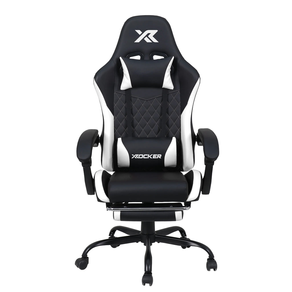 X Rocker Apex PC Gaming Chair with Massage Function and Footrest, Red