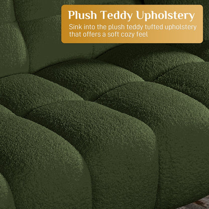 Rophefx 2-Seat Corduroy Deep Seat Cloud Sofa Couch for Living Room, Bedroom