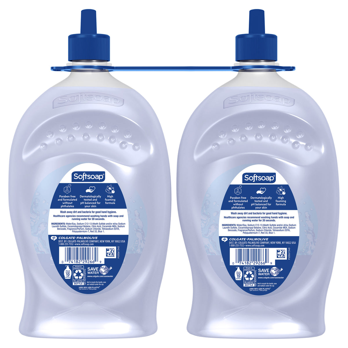 Softsoap Advanced Clean Liquid Hand Soap Refill 80 oz, 2-pack