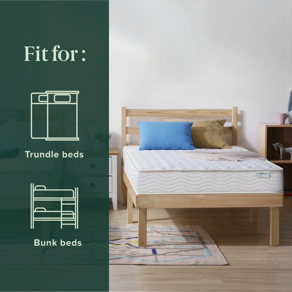 Mainstays 6" Innerspring Tight Top Mattress with Gel Foam, Twin