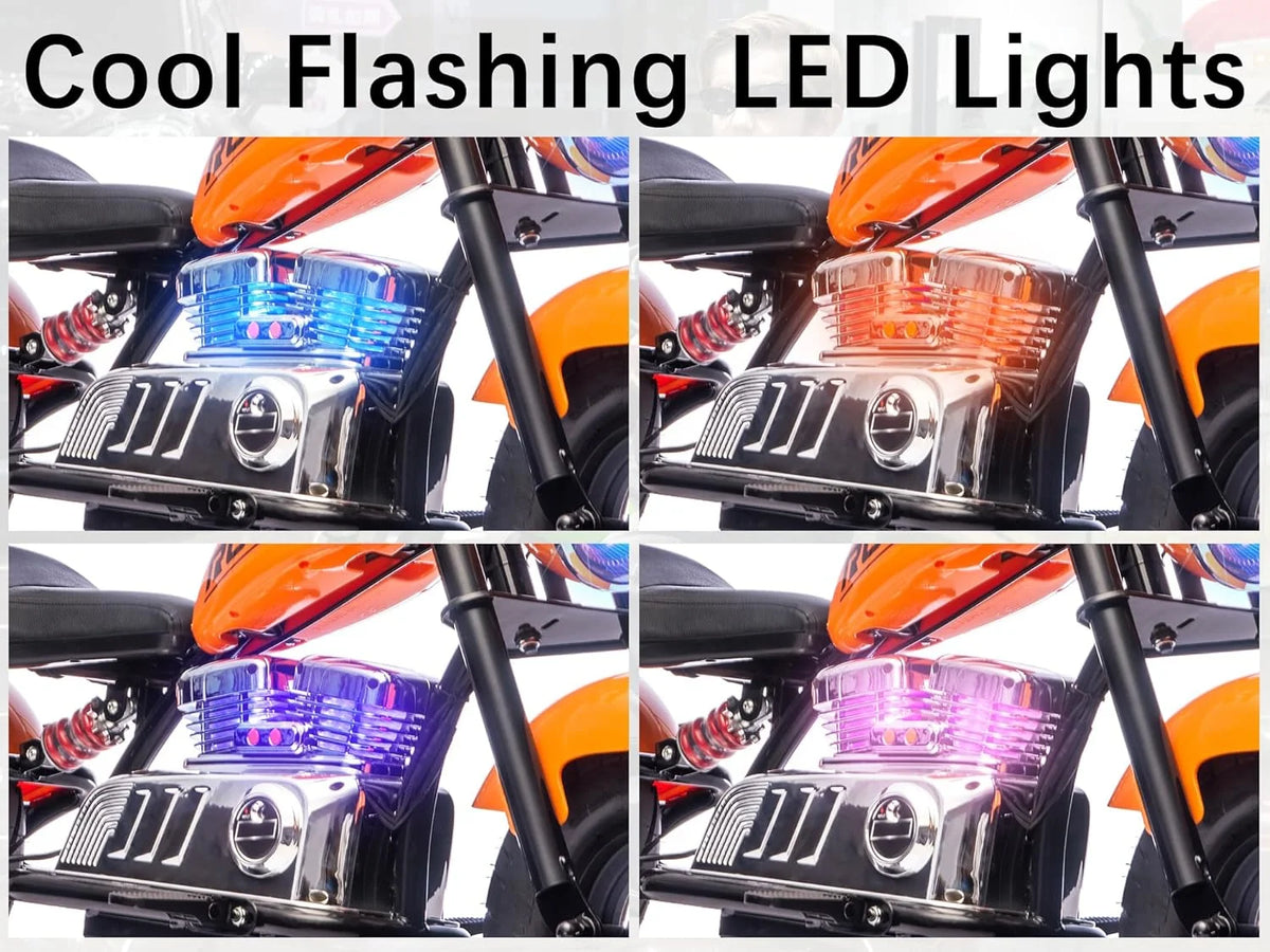 DEYGIA 24V 250W Kids Electric Dirt Bike, 12.5 MPH & 10-Mile Range, 176lb Capacity, Dual Suspension + Disc Brake, Twist Throttle - Electric Motorbike for Ages 8-14