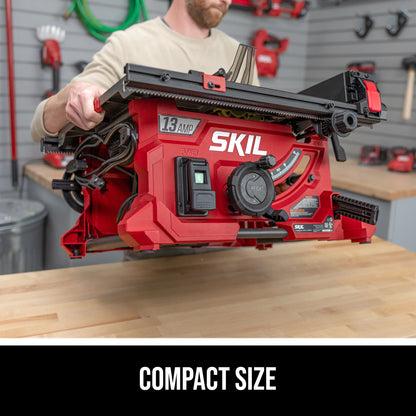 SKIL TS6328-00 13 Amp 8-1/4" Compact Portable Jobsite Table Saw with Rack and Pinion Rip Fence