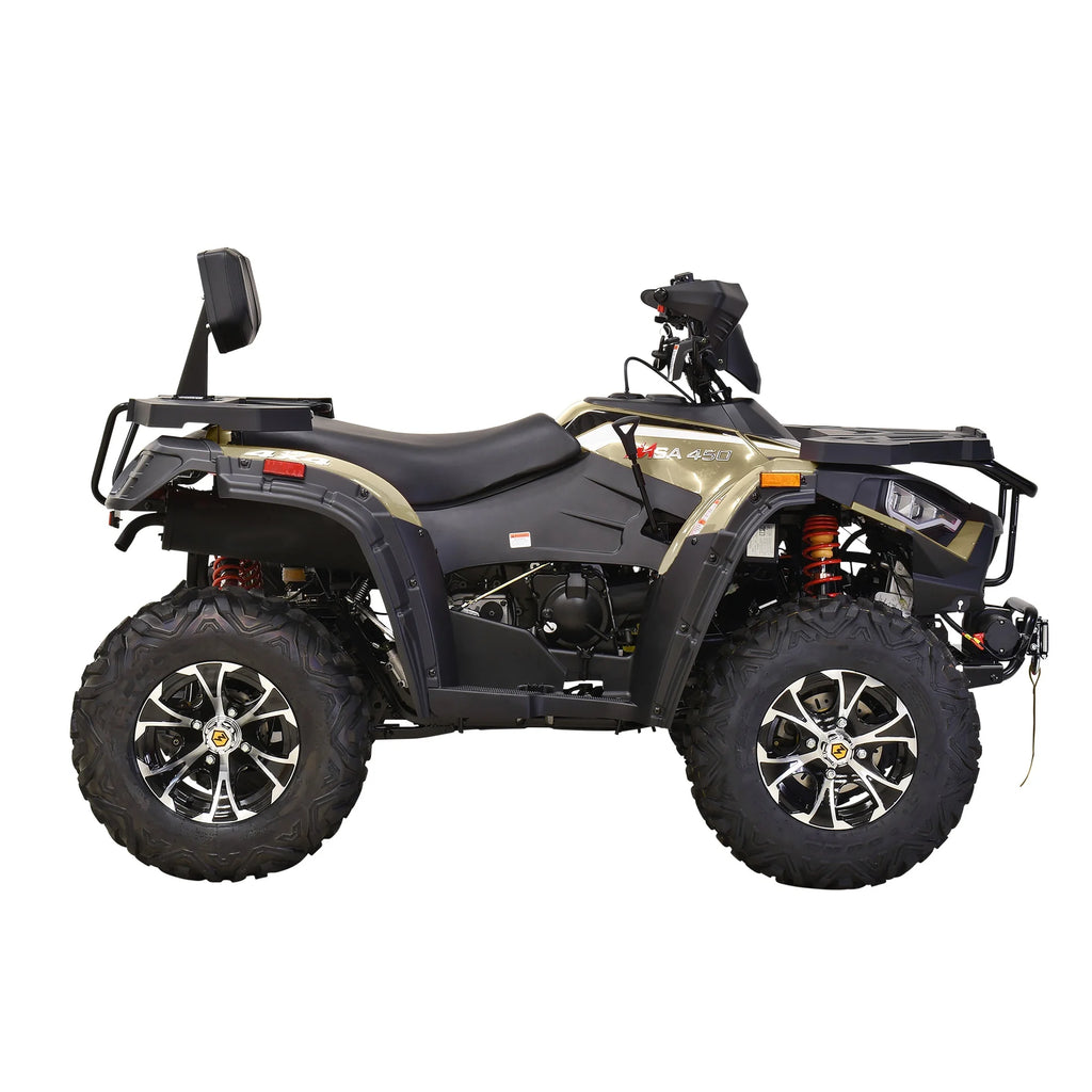 Massimo MSA450F Adult ATV Quad 352cc 25 HP 4 Stroke 4-Wheeler - Sand