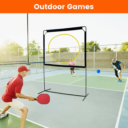 Slsy Portable Pickleball with Net, A Racket Game That Combines Pickleball, Badminton, Jianzi, and Tennis, Backyard Games Sport Outdoor Indoor, Fun Games for Kids & Adults
