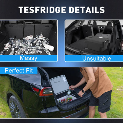 Chery Industrial Portable Car Refrigerator for Tesla Model Y, 35qt(33L) Car Freezer