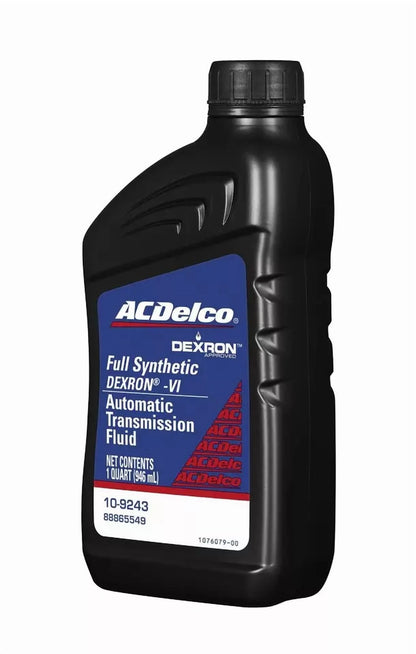 ACDelco GM Dexron VI Full Synthetic Automatic Transmission Fluid 1 Quart 6 Pack