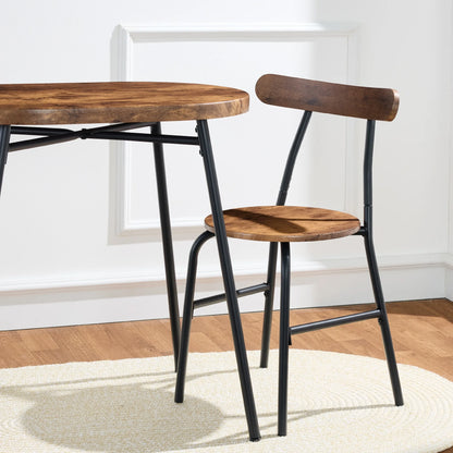 Best Choice Products 3-Piece Modern Oval Dining Table Set, Small Kitchen Dinette w/ 2 Chairs - Black/Black