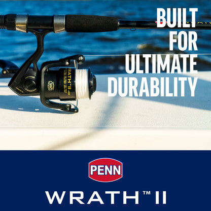 PENN Wrath II Fishing Spinning Combos, 7' Medium Heavy Rod, 5000 Reel