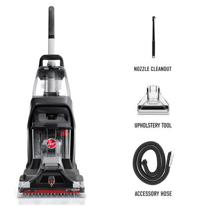 Hoover PowerScrub XL, Upright Carpet Cleaner Machine, Shampooer for Carpet, Rugs, & Upholstery, Fast Dry, Upholstery Tool Attachment,  FH68010
