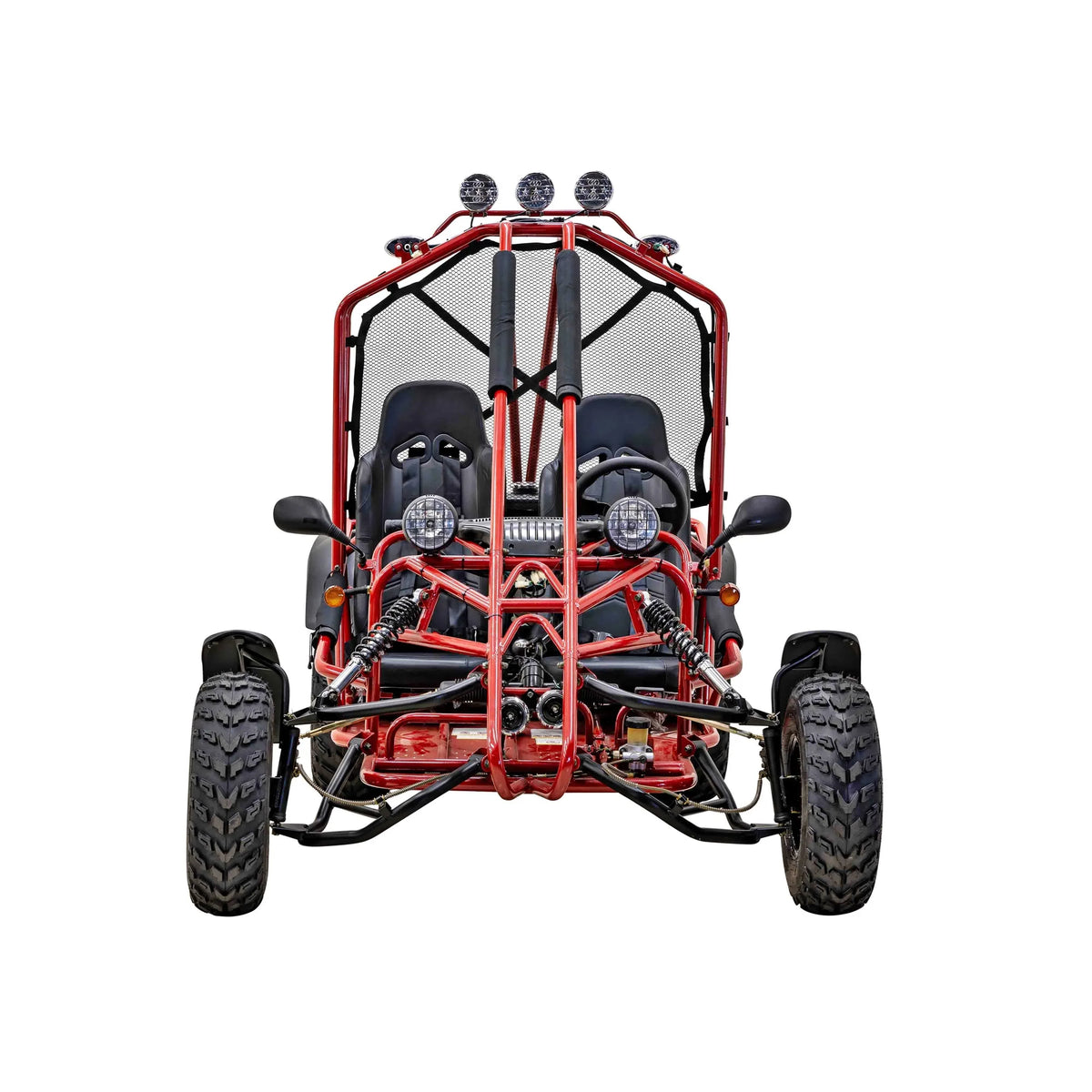 Massimo GKA 200 169cc EFI Adult Go Kart with 10HP Engine, 2WD Off-Road Go Cart, Dual Seats, Red