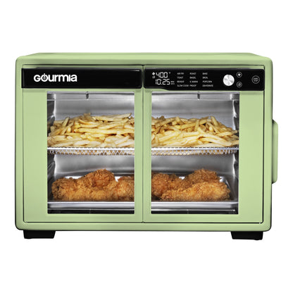 Gourmia 1700W 9-Slice Digital Toaster Oven Air Fryer, 12 Cooking Preset, 35L, Stainless Steel