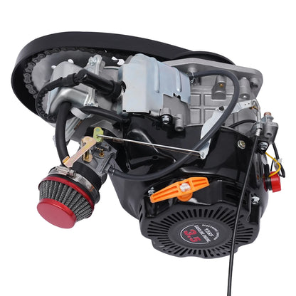 Aiqidi Full Set 100CC 4-Stroke Bicycle Engine Kit Gas Motorized Motor Bike Modified Engine Conversion Kit Chain Drive 3HP 3600Rpm