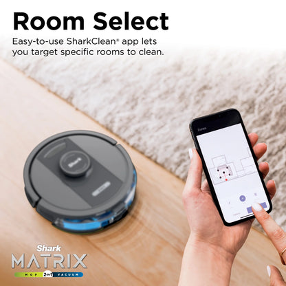 Shark IQ 2in1 Self-Empty Robot Vacuum & Mop, 30-Day Capacity, Precision Home Mapping, Sonic Mopping, Self-Emptying, Smart Mapping, Wi-Fi Connected, LIDAR Navigation, Mop Combo, Pet Hair