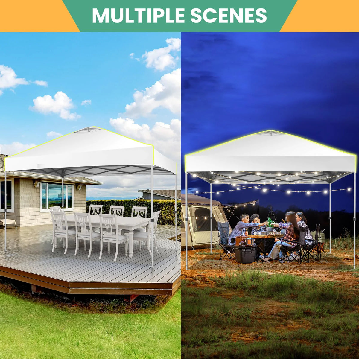 COBIZI 10x10 EZ Pop up Canopy Gazebo with Sidewalls,Pop up Canopy Tent Instant Shelter for Outdoor Party Camping Backyard Beach with Air Vent ,Carry Bag,Stakes,Ropes,Black