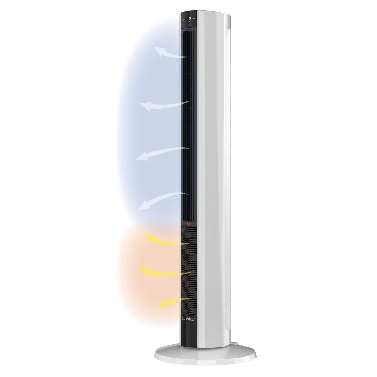 Lasko 42" 1500W All Season Tower Fan & Space Heater with Timer and Remote, White, FH500