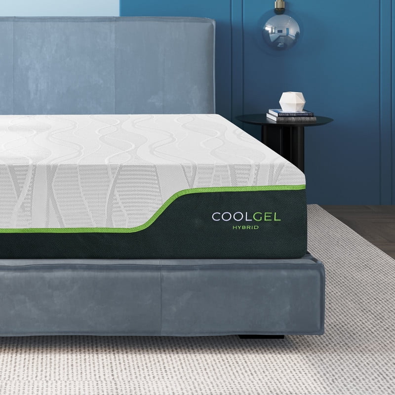 Cool Gel 14" Full Medium Tight Top Hybrid Mattress with Hypoallergenic Antimicrobial Cover