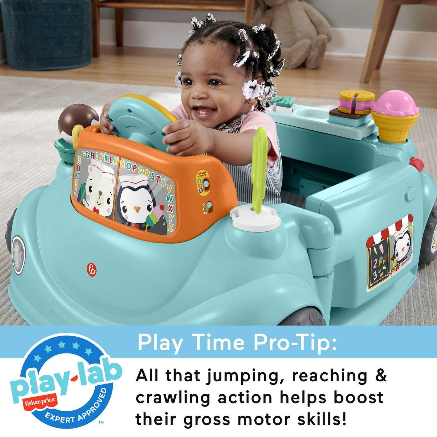 Fisher-Price 2-in-1 Sweet Ride Jumperoo Activity Center &amp; Learning Toy for Infant and Toddler