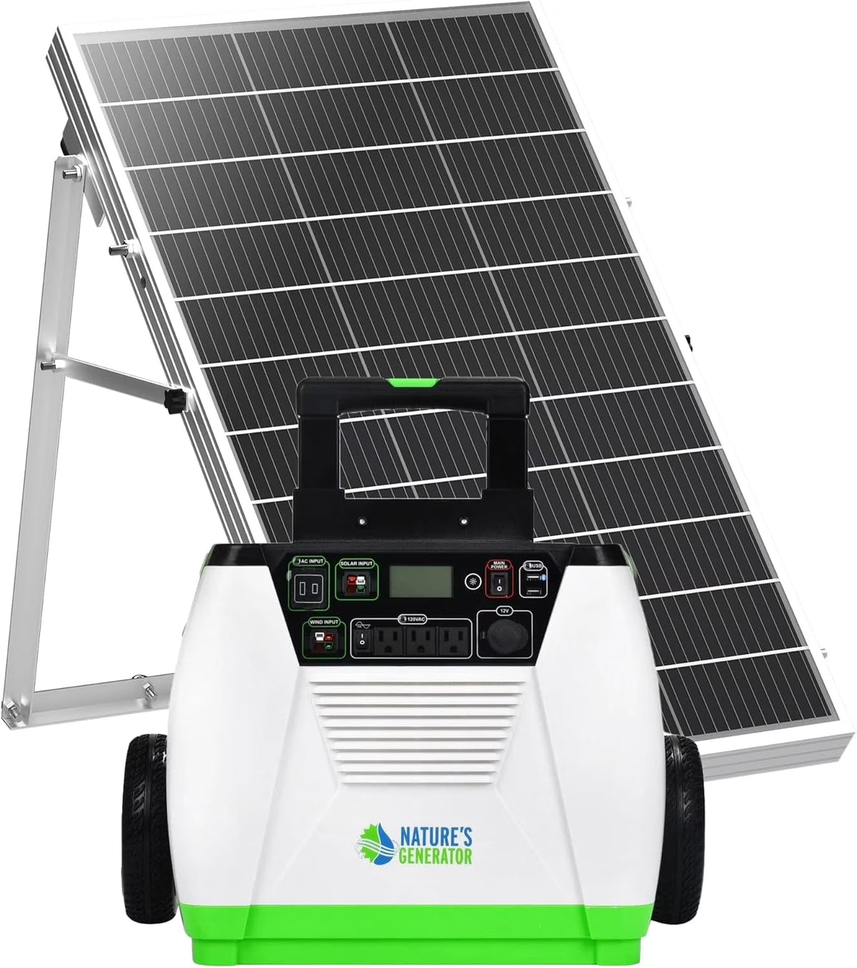 Nature's Generator Gold System Portable Generator with Solar Power Panel