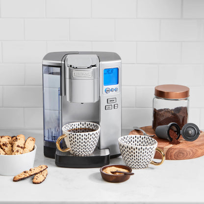 Cuisinart Premium Single Serve  Brewer + Hot Water Coffee-Maker Combo