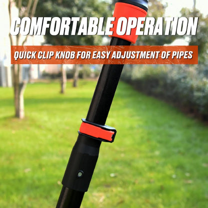 SENIX 20 Volt Max* Cordless Pole Hedge Trimmer 18-Inch Cutting / 21-inch Blade Length with Adjustable Head & Telescoping Shaft, Battery & Charger included, HTPX2-M