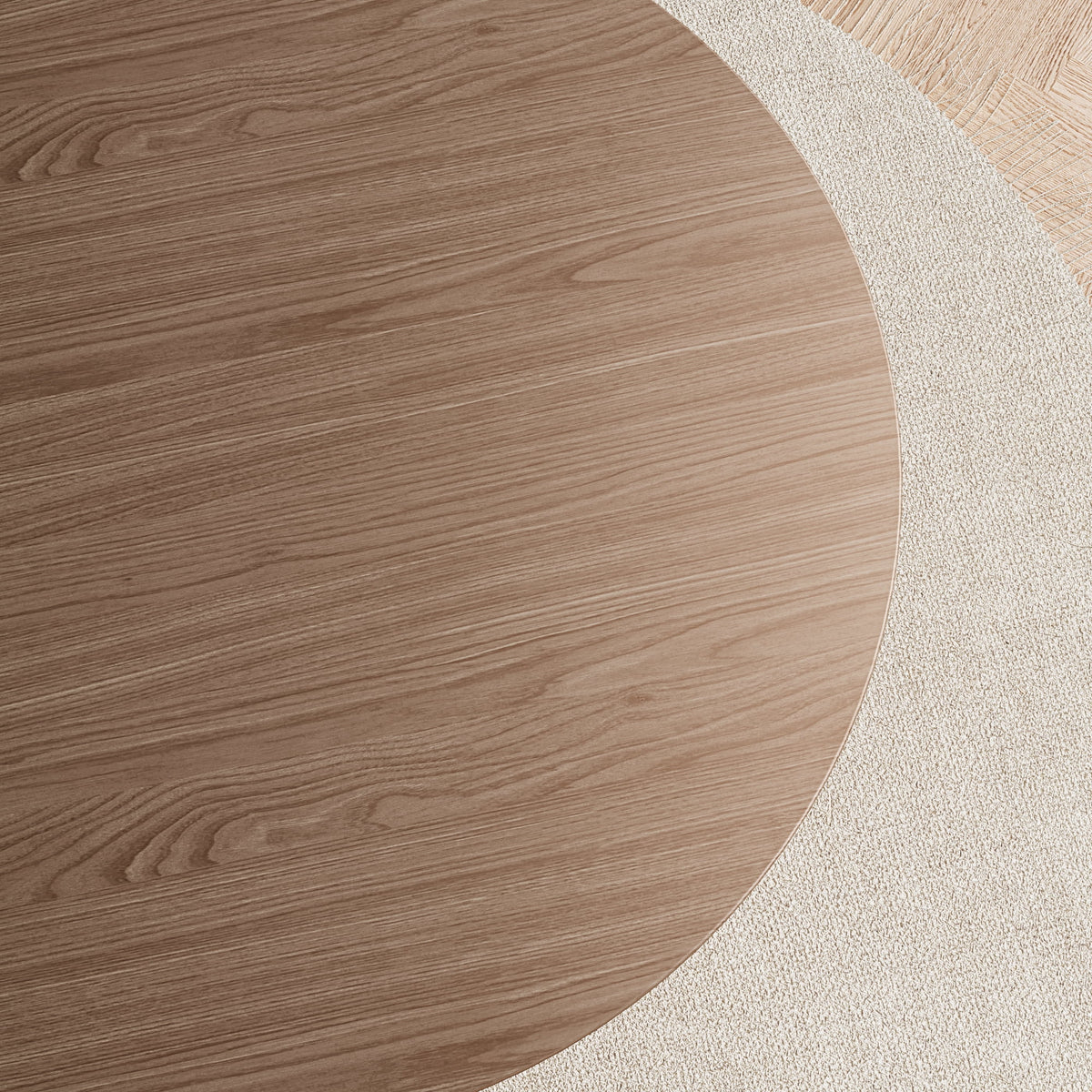 Rophefx 35.4" Solid Wood Round Dining Table with Handcrafted Relief Pedestal,Circle Dining Table,Walnut