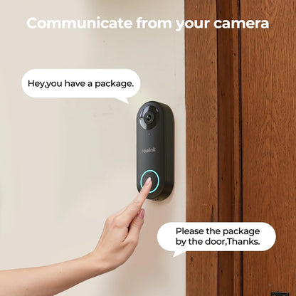 Reolink 2K 5MP Video Doorbell Camera 5G Wifi Security Home Doorbell Chime, Person &Package Detection