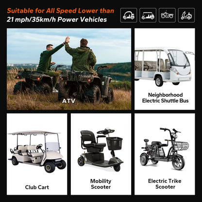 LiTime 36V 60Ah Golf Carts LiFePO4 Battery 120A BMS 2304Wh Energy Max. Power 4.6kW Support up to 3kW Motor