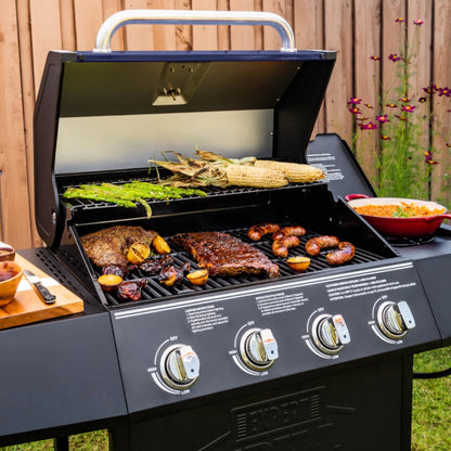 Expert Grill 4 Burner with Side Burner Propane Gas Grill in Blue