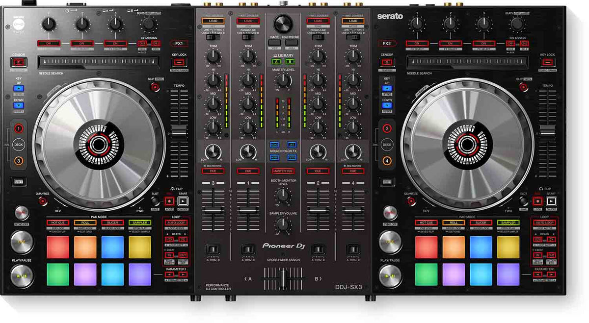 B-Stock: Pioneer DJ DDJ-SX3 4-Channel DJ Controller For Serato DJ Pro