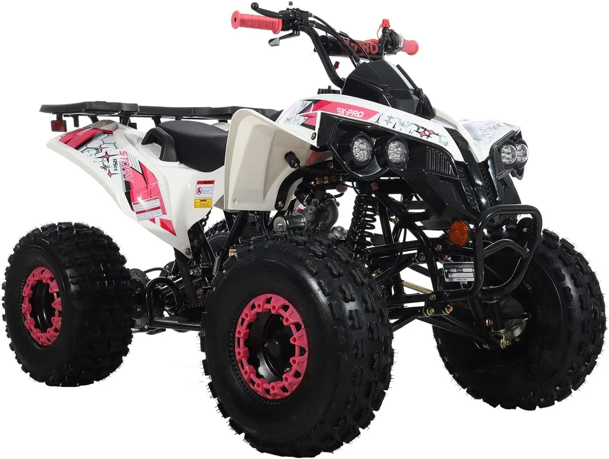 X-Pro Brand New 125cc Gas ATV, Automatic Transmission w/Reverse Electric Start Big 19"/18" Tires