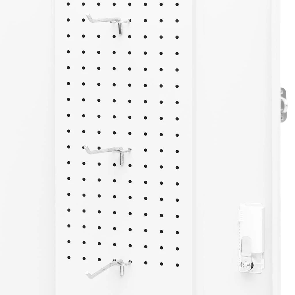 vidaXL Saddle Cabinet Steel Storage Rack Tack Locker Furniture Multi Colors