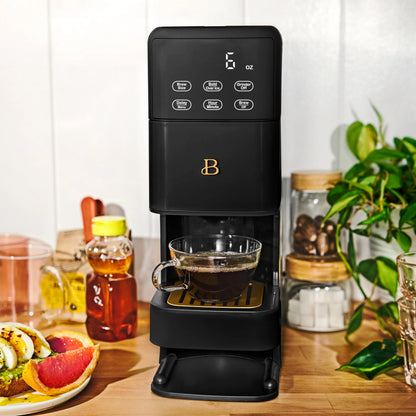 Beautiful Perfect Grind�?Programmable Single Serve Coffee Maker, White Icing by Drew Barrymore