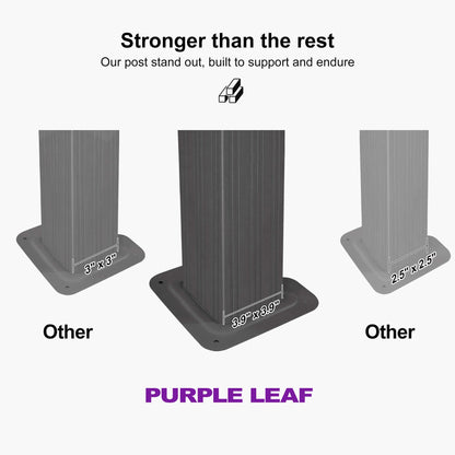 PURPLE LEAF 8' X 8' Gazebo Outdoor Gazebo Permanent Hardtop Gazebo with Galvanized Steel Double Roof for Patio Backyard Deck Aluminum Gazebo with Netting and Curtains Grey