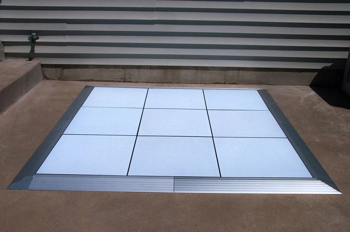 TentandTable Black Sparkle Portable Commercial Dance Floor - Indoor & Outdoor, 9 ft x 9 ft