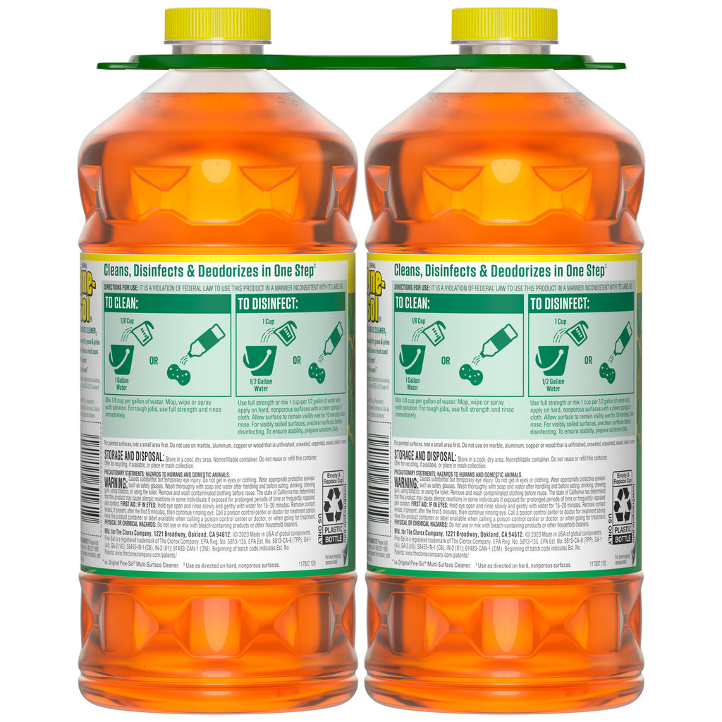 Pine-Sol Multi-Surface Cleaner, Original, 60 fl oz, 2-count