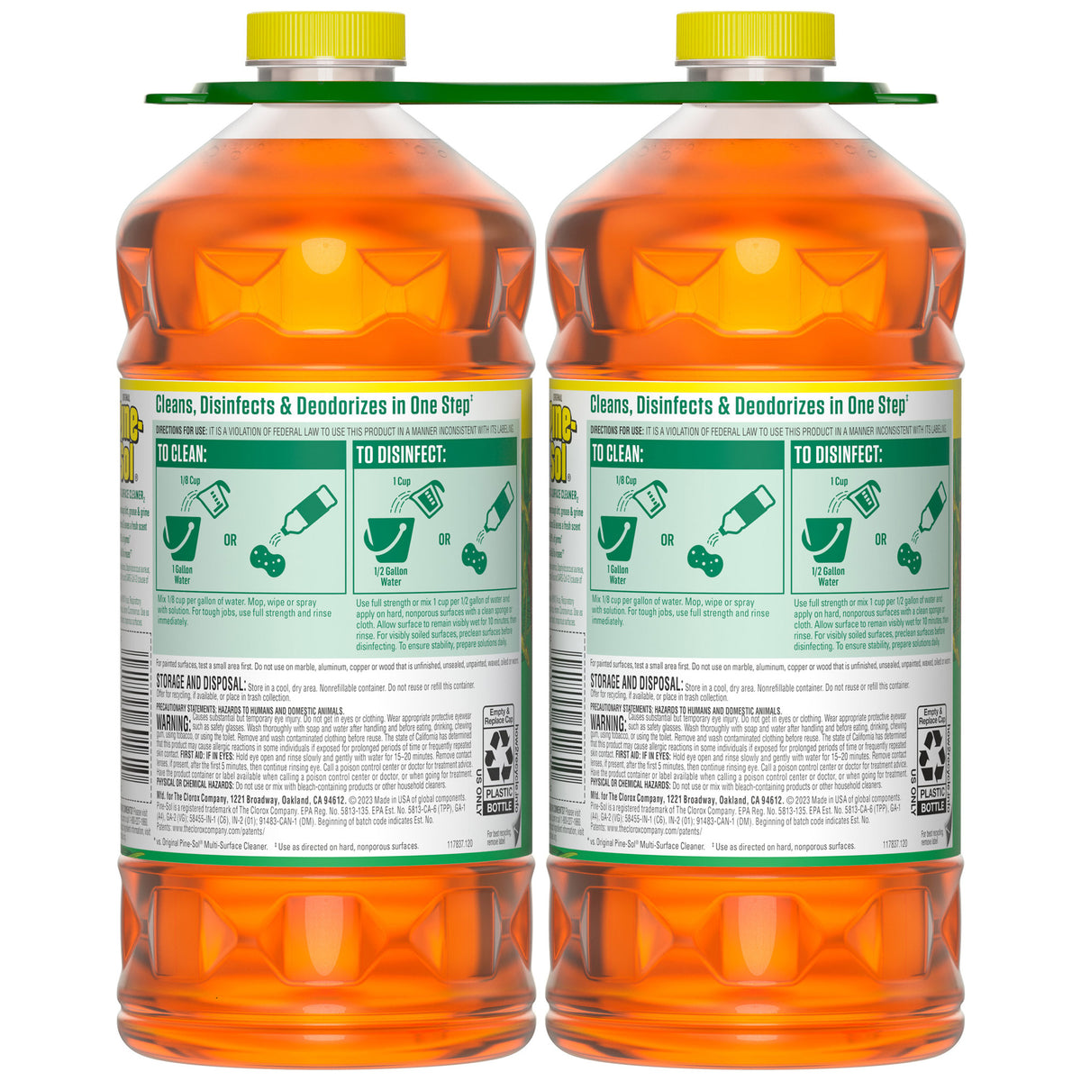 Pine-Sol Multi-Surface Cleaner, Original, 60 fl oz, 2-count