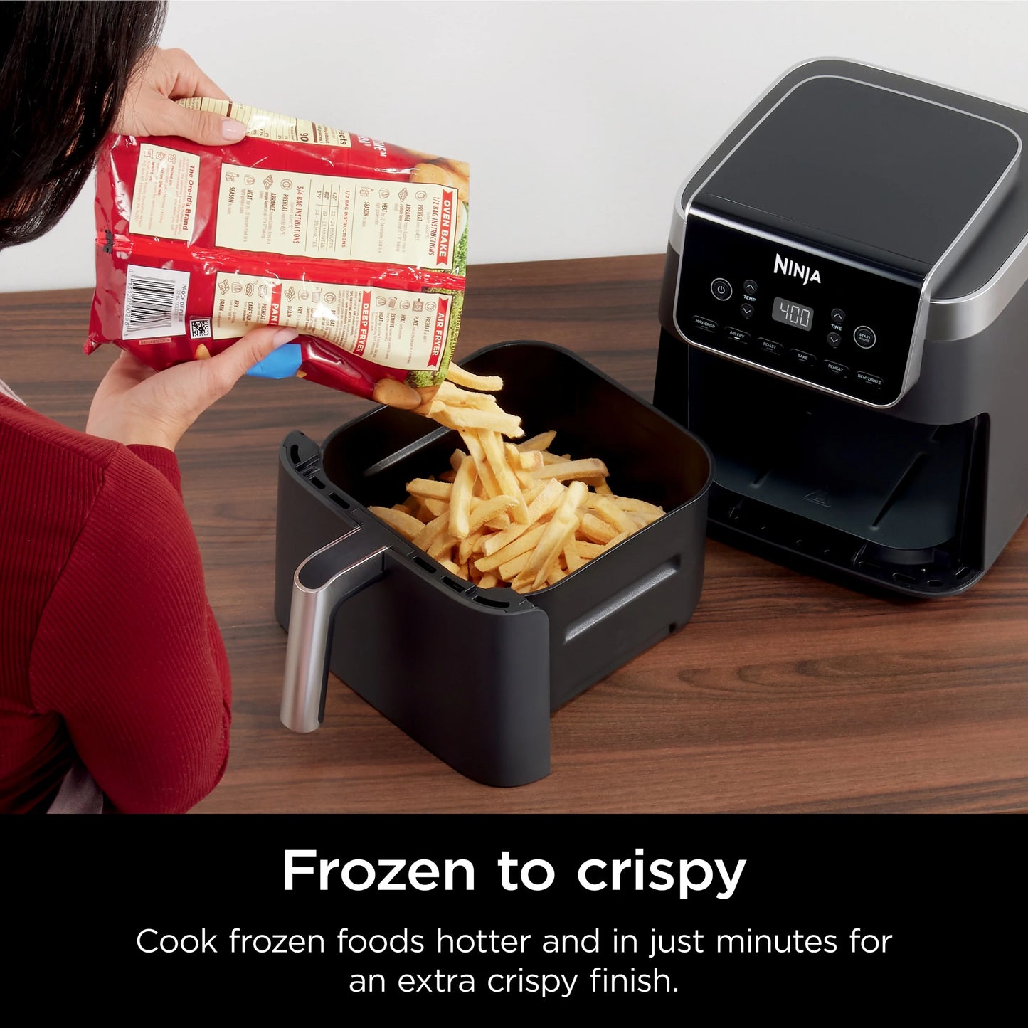 Ninja Air Fryer Pro XL 6-in-1 with 6.5 QT Capacity, Max Crisp, Air Fry, Air Roast, Bake, Reheat, Dehydrate